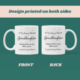 Personalised GCSE Granddaughter Proud Of You Mug, Granddaughter GCSE Results, Well Done GCSE Granddaughter