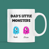 Personalised Dad's Little Monster(s) Mug, Daddy Birthday, Dad Gift, Father's Day