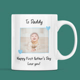 Personalised Photo Daddy First Father's Day Mug, Gift for Dad