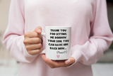 Funny Mother in Law Borrow Your Son Mug, Boyfriend's / Husband's Mum Gift, Mother's Day