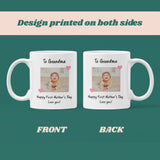 Personalised Photo Grandma First Mother's Day Mug, To Grandma From Grandchildren