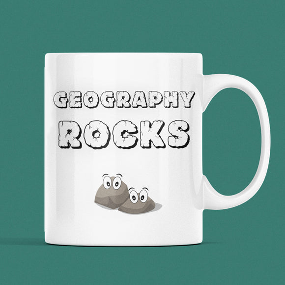 Funny Geography Rocks Mug, Geography Teacher, Geography Student Graduation