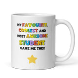 Funny Favourite, Coolest And Most Awesome Student Got Me This, Funny Thank you Teacher Mug