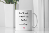 Personalised Auntie Baby Scan Photo Mug, Auntie to be Gift