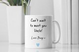 Personalised Uncle Baby Scan Photo Mug, Uncle to be Gift