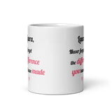 Personalised Difference you Have Made Mug, Teacher Thank you Gift, Secret Santa