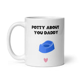 CQ Potty About You Daddy Mug,  Funny Daddy gift, Dad Birthday Gift,