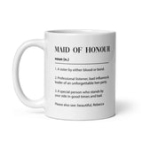 Personalised Maid Of Honour Funny Definition Mug, Marriage Thank You Gift