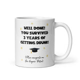 Personalised Funny Drunk Graduation Mug