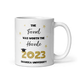 Personalised Tassel Worth The Hassle Graduation Mug