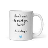 Personalised Uncle Baby Scan Photo Mug, Uncle to be Gift