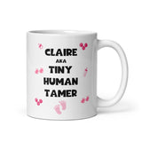 Personalised Tiny Human Tamer Nursery Teacher Mug, Teacher Thank you Gift