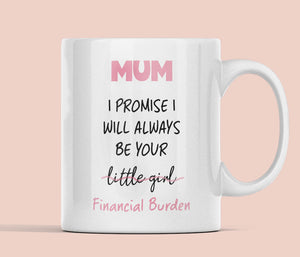 Funny Mum Financial Burden, Funny Mum Gift, Mum Birthday, Mother's Day