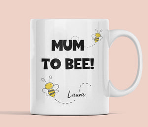 Personalised Mum To Bee Mug, Baby Shower Gift, Mum To Be Birthday, Mother's Day