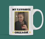 Personalised My Favourite Colleague Photo Funny Mug, Funny Work Colleague Gift, Secret Santa