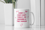 Funny Growing Tiny Human Mug, Mum to Be Gift, Baby Shower, Secret Santa, Mother's Day