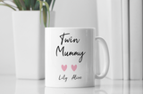 Personalised Twin Mummy Gift, Mum to Twins, Mum Birthday, Mother's Day