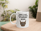 Personalised Beard Funny Mug, Funny Gift for Dad, Brother, Boyfriend or Husband, Valentines Gift, Anniversary Gift