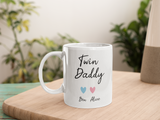 Personalised Twin Daddy Gift, Dad to Twins