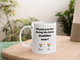 Personalised Best Daddies Ever Mug Gift, Gift for two Dad's, Dad Birthday