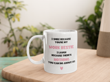 Funny Work Bestie Mug, Smile Because You're my Work Bestie, Secret Santa