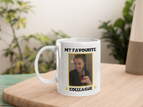 Personalised My Favourite Colleague Photo Funny Mug, Funny Work Colleague Gift, Secret Santa