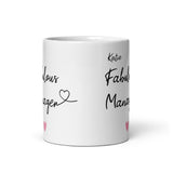 Personalised Fabulous Manager Mug - Work Boss Gift, Secret Santa