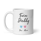 Personalised Twin Daddy Gift, Dad to Twins