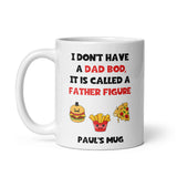 Personalised Funny Father Figure Dad Body Mug, Joke Gift for Dad