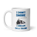 Funny Snoring Train Joke Mug, Birthday For Dad