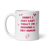 Funny Growing Tiny Human Mug, Mum to Be Gift, Baby Shower, Secret Santa, Mother's Day