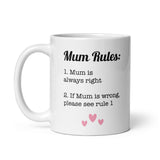 Funny Mum's Rules Mug, Funny Mum Gift, Mum Birthday, Mother's Day