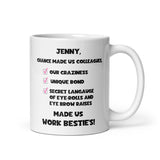 Personalised Work Bestie Mug - Chance made us colleagues, Secret Santa