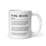 Funny Work Bestie Definition, Leaving Gift, Secret Santa