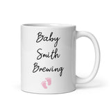 Personalised Baby Brewing Mug, For Mum to be, For Dad to be, Baby Shower Gift, Mother's Day